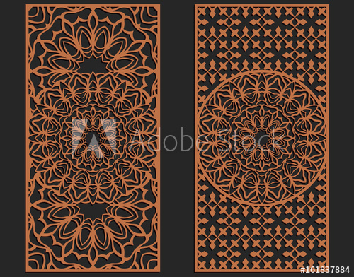 500x392 Laser Cutting Set Wall Panels Jigsaw Die Cut Ornaments Lacy