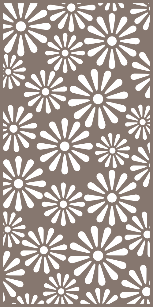 500x1000 Decorative Privacy Screen Pattern Vector Free Vector Cdr Download
