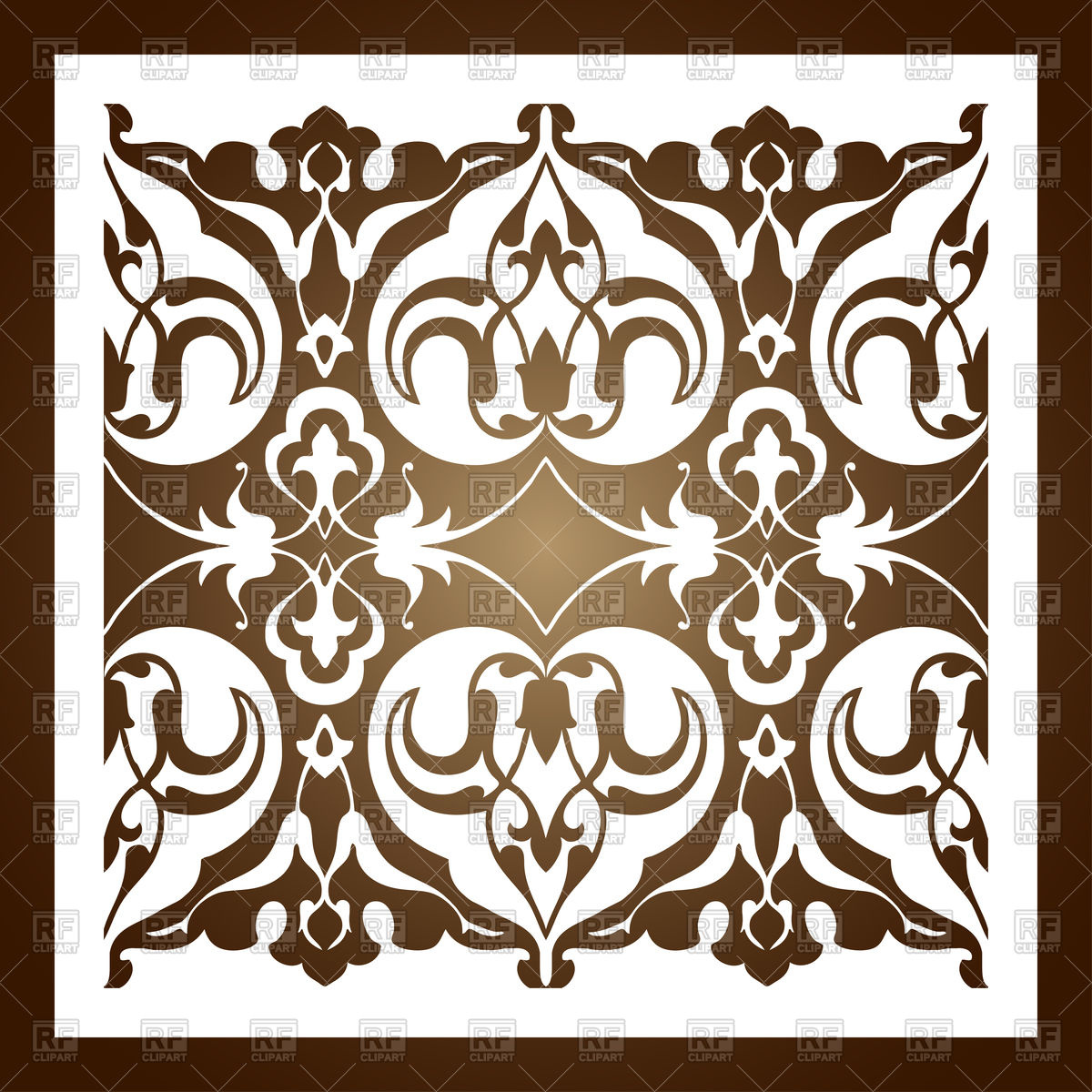 1200x1200 Laser Cut Floral Ornament Silhouette Pattern Printing, Engraving