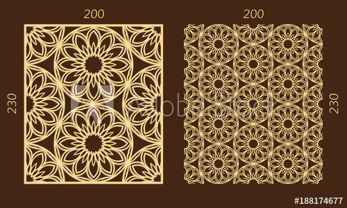 500x300 Laser Cutting Set Woodcut Vector Trellis Panel Plywood Lasercut