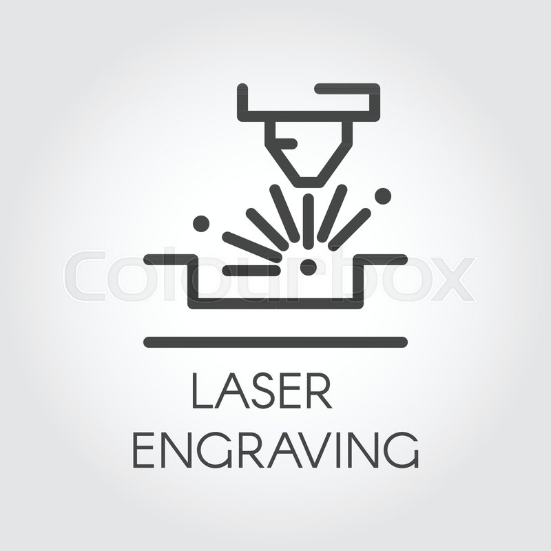800x800 Router For Laser Engraving Line Icon Stock Vector Colourbox
