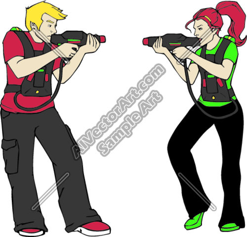 Laser Tag Clipart Black And White 500x479 Laser Tag Clipart Black And White