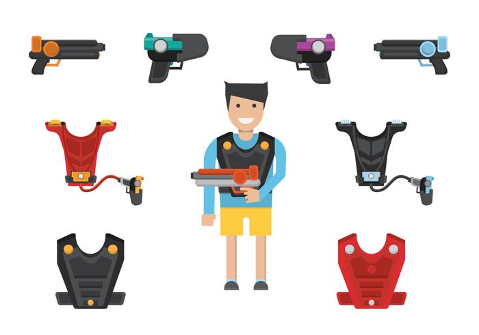 Laser Tag Free Vector Art 700x490 Laser Tag Free Vector Art