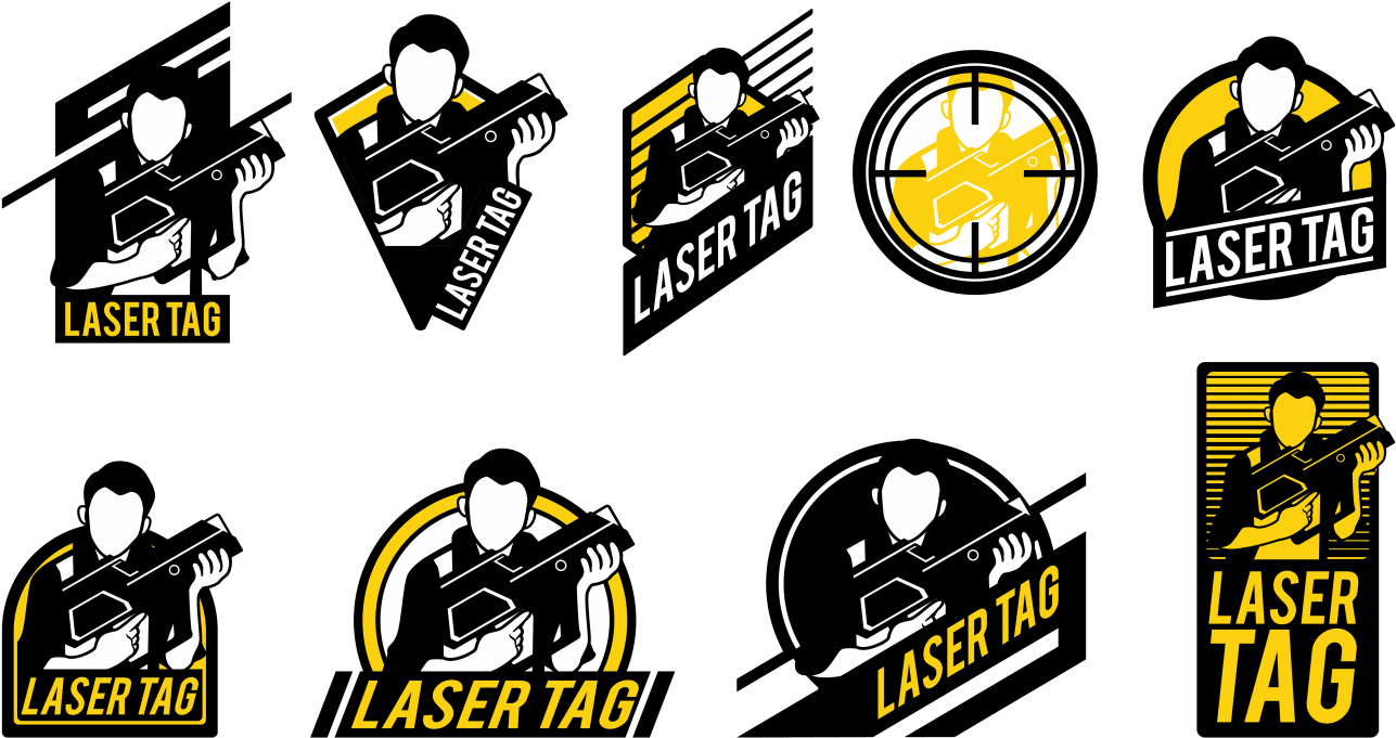 Laser Tag Vector Logos Transparent Cartoon 1287x681 Laser Tag Vector Logos Transparent Cartoon