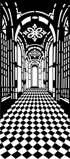 236x532 Laser Engraving Vector Design Pattern