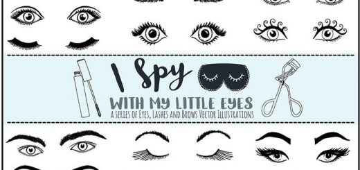 520x245 Lashes Best Vector Download