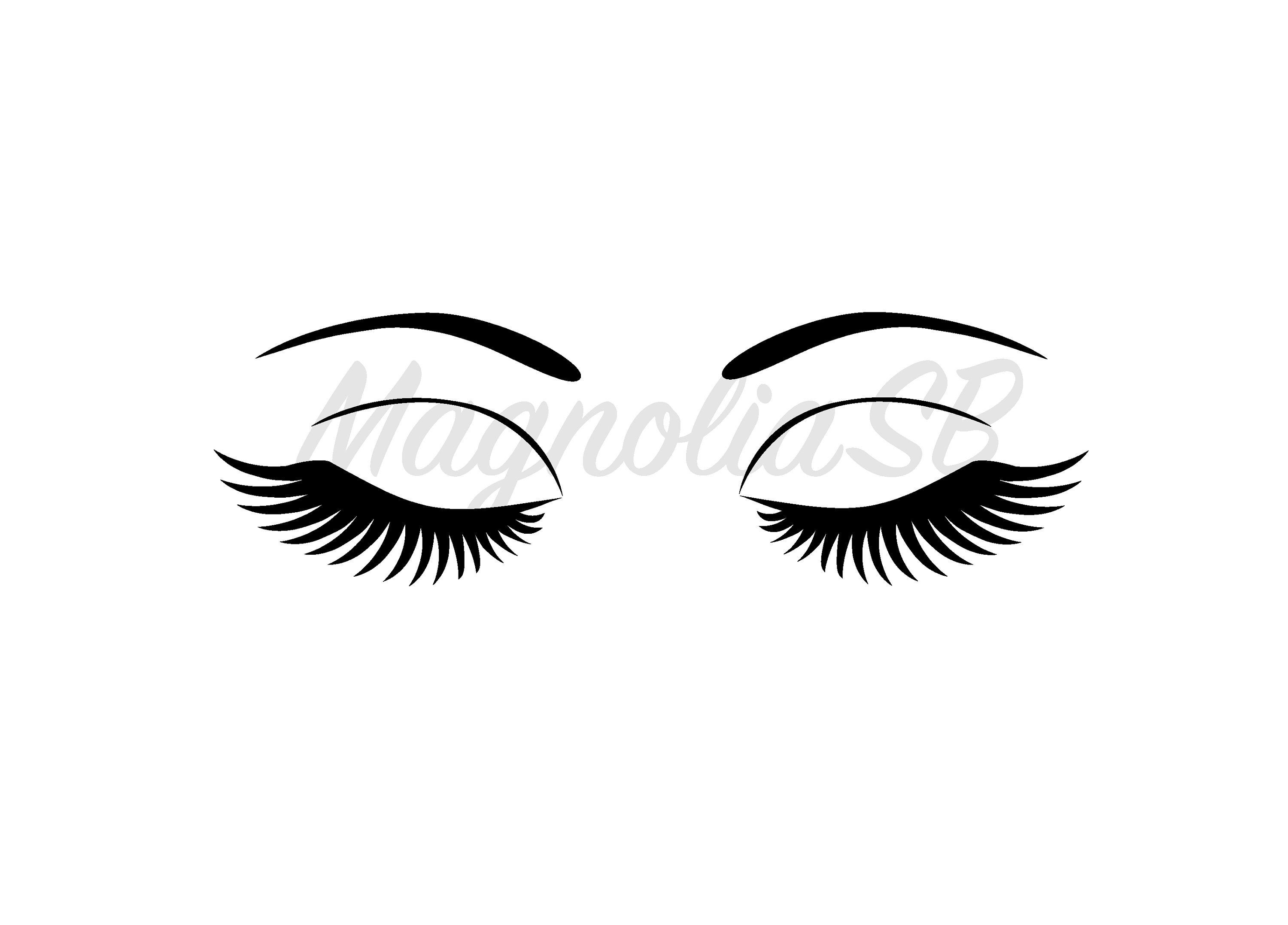 3000x2156 Long Lashes Long Lashes Dxf Long Lashes Clipart Cutting