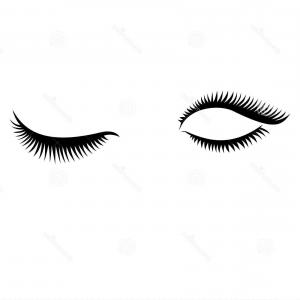 300x300 Stock Illustration Eye Lashes Vector Lashes Vector Open Close