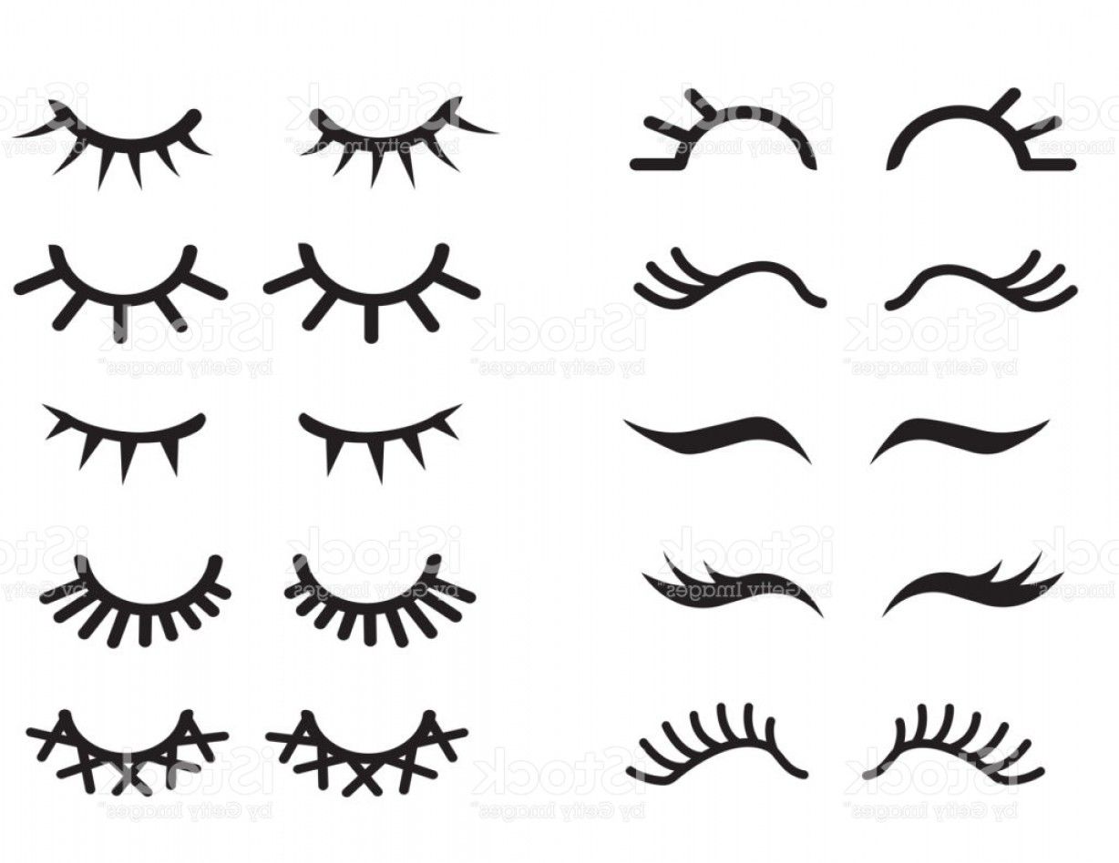 1228x948 Unicorns Eye Lashes Vector Vector Cartoon Eyelashes Set Long Fake