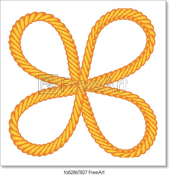 561x581 Free Art Print Of Lasso Rope Vector Art Lasso Rope Vector Art