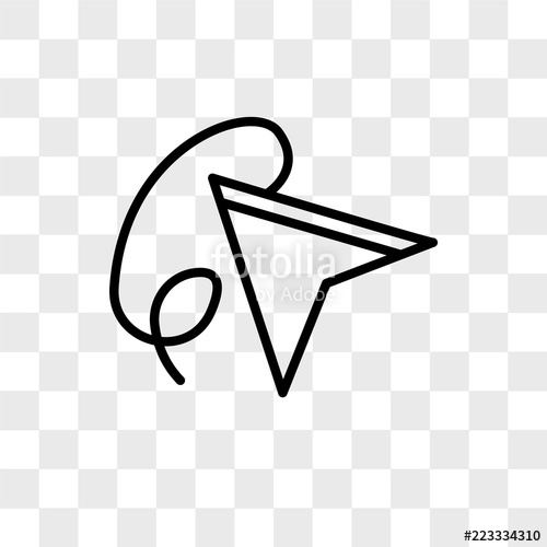 500x500 Lasso Vector Icon Isolated On Transparent Background, Lasso Logo