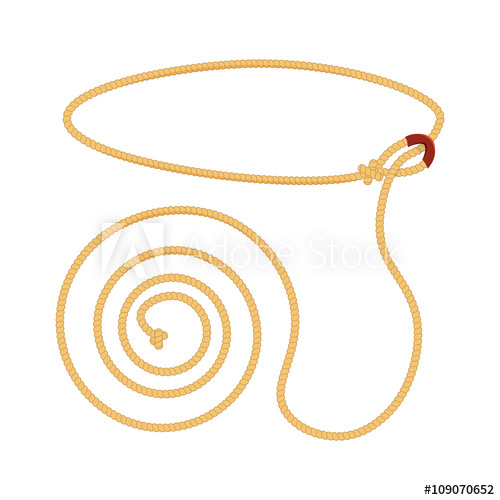 500x500 Lasso Vector Illustration Isolated On White Background