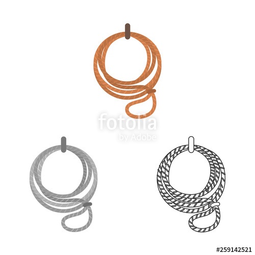 500x500 Wild West Lasso Vector Icon Stock Image And Royalty Free Vector