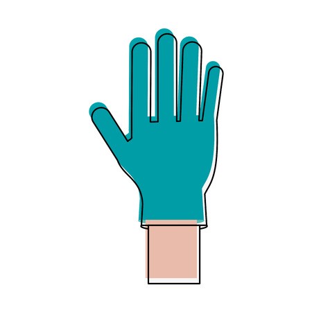 Medical Latex Glove Icon Vector Illustration Graphic Design 450x450 Medical Latex Glove Icon Vector Illustration Graphic Design