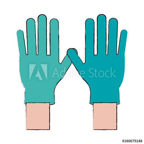 Medical Latex Gloves Icon Vector Illustration Graphic Design 500x500 Medical Latex Gloves Icon Vector Illustration Graphic Design