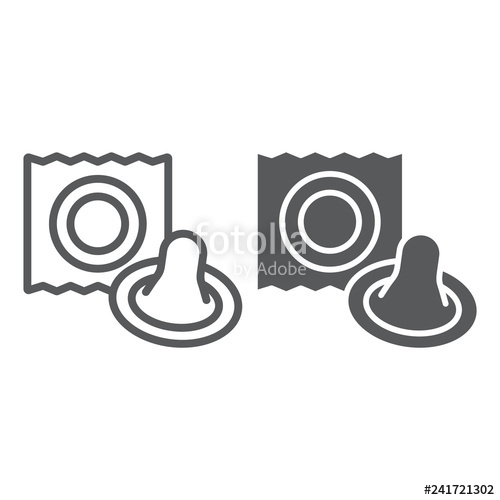 Condom Line And Glyph Icon, Latex And Sex, Preservative Sign 500x500 Condom Line And Glyph Icon, Latex And Sex, Preservative Sign
