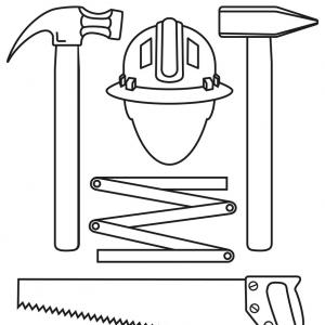 300x300 Stock Illustration Black Handyman Hard Hat Thumbs Up Cartoon