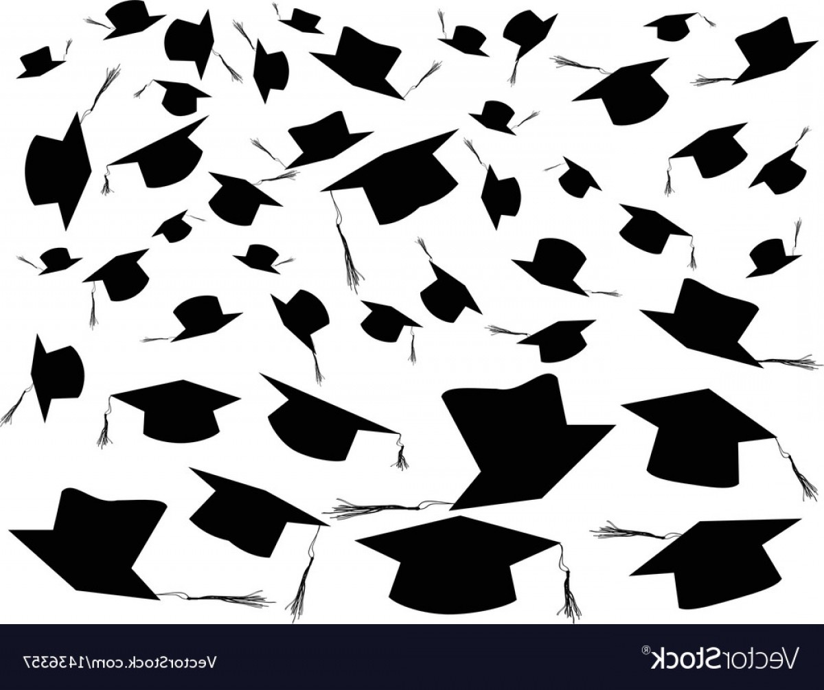 1200x1005 Tossing Graduation Caps Background Vector Cqrecords