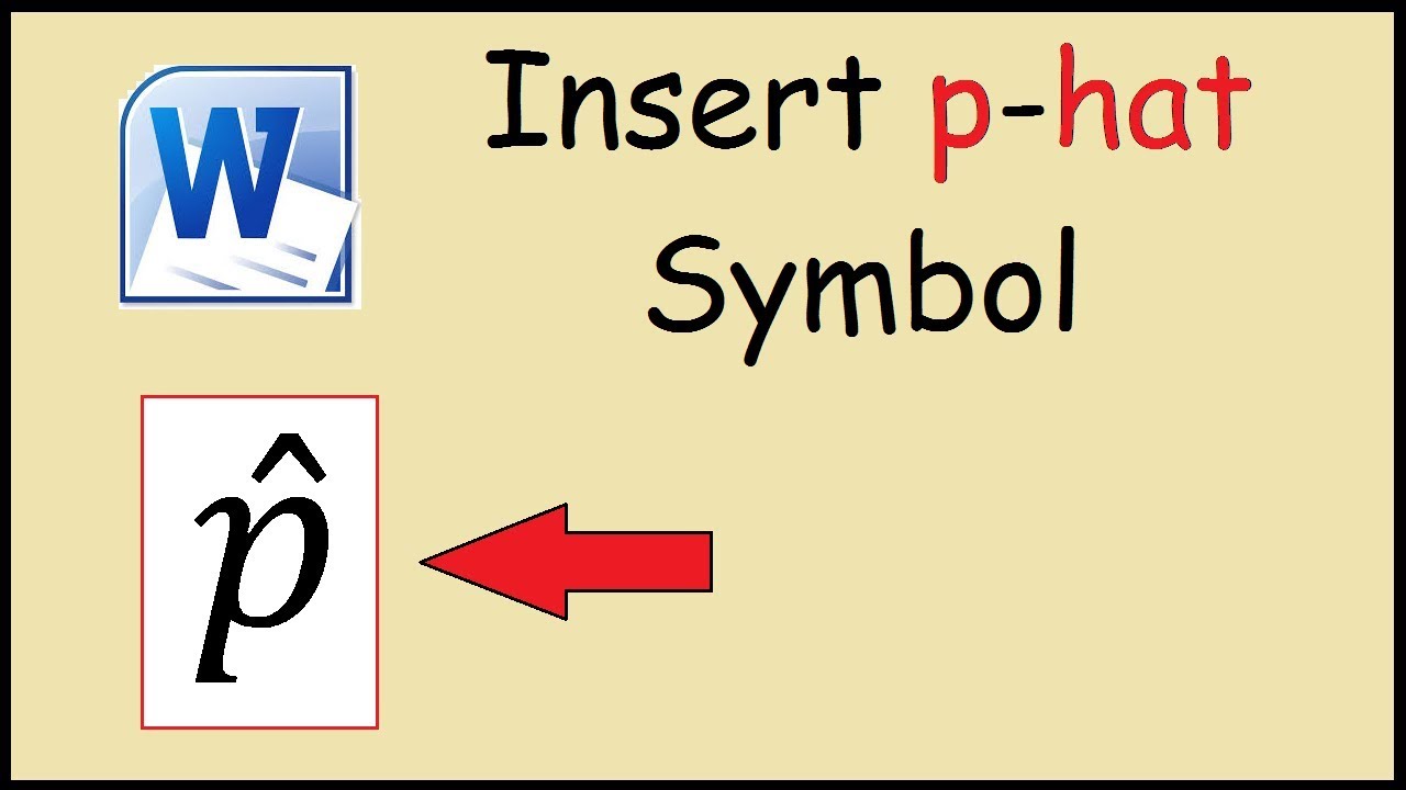 1280x720 How To Type P Hat In Word
