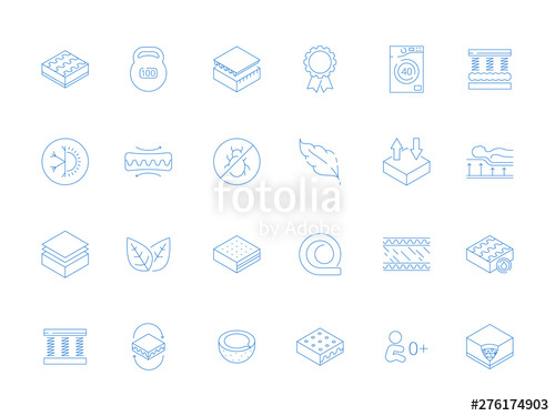 500x375 Mattress Icon Comfortable Orthopedic Anatomical Ecological