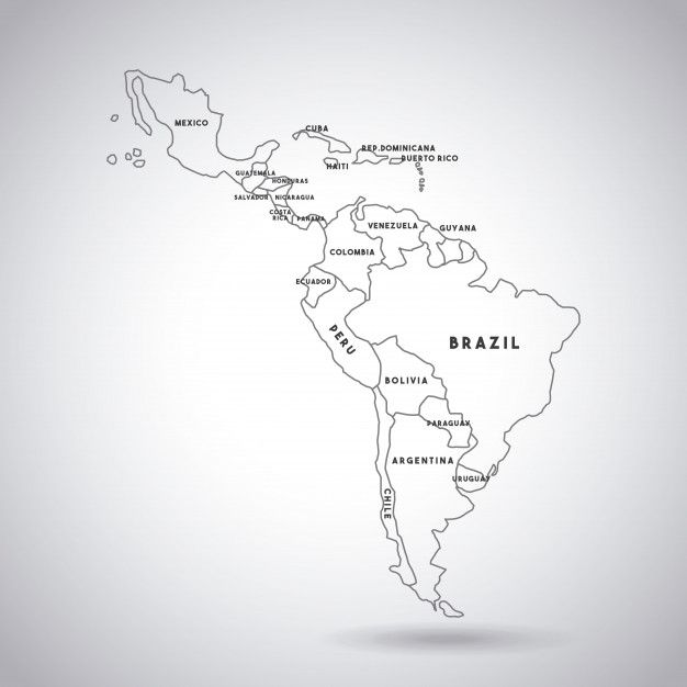 Latin America Map Premium Vector Freepik Map Latin America Map 626x626 Latin America Map Premium Vector Freepik Map Latin America Map