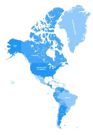 311x450 Latin America Political Map Unique North And South America Vector