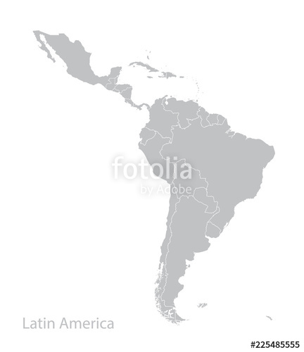 432x500 Map Of Latin America Stock Image And Royalty Free Vector