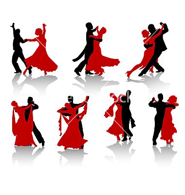 380x400 Dancing Vector Kartiny Dance Silhouette, Dance, Ballroom Dance