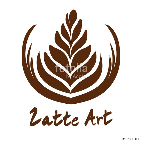 Rosetta Coffee Latte Art Logo Icon Stock Image And Royalty Free 500x500 Rosetta Coffee Latte Art Logo Icon Stock Image And Royalty Free