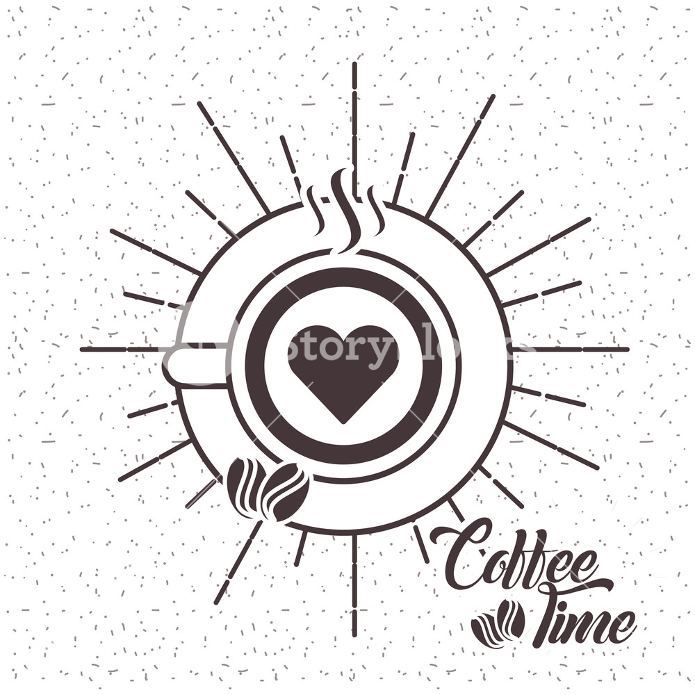 Heart On Latte Art Coffee Cup Top View Seeds Sunburst On Grunge 1000x1000 Heart On Latte Art Coffee Cup Top View Seeds Sunburst On Grunge