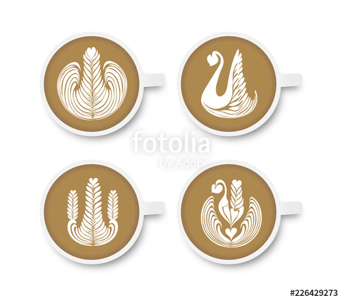 Coffee Latte Art Pattern Vectors Stock Image And Royalty Free 500x438 Coffee Latte Art Pattern Vectors Stock Image And Royalty Free