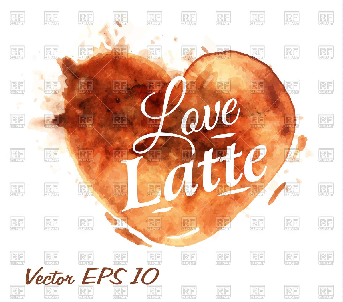 1200x1059 Heart Drawn Pour Coffee With Inscription Love Latte Vector Image