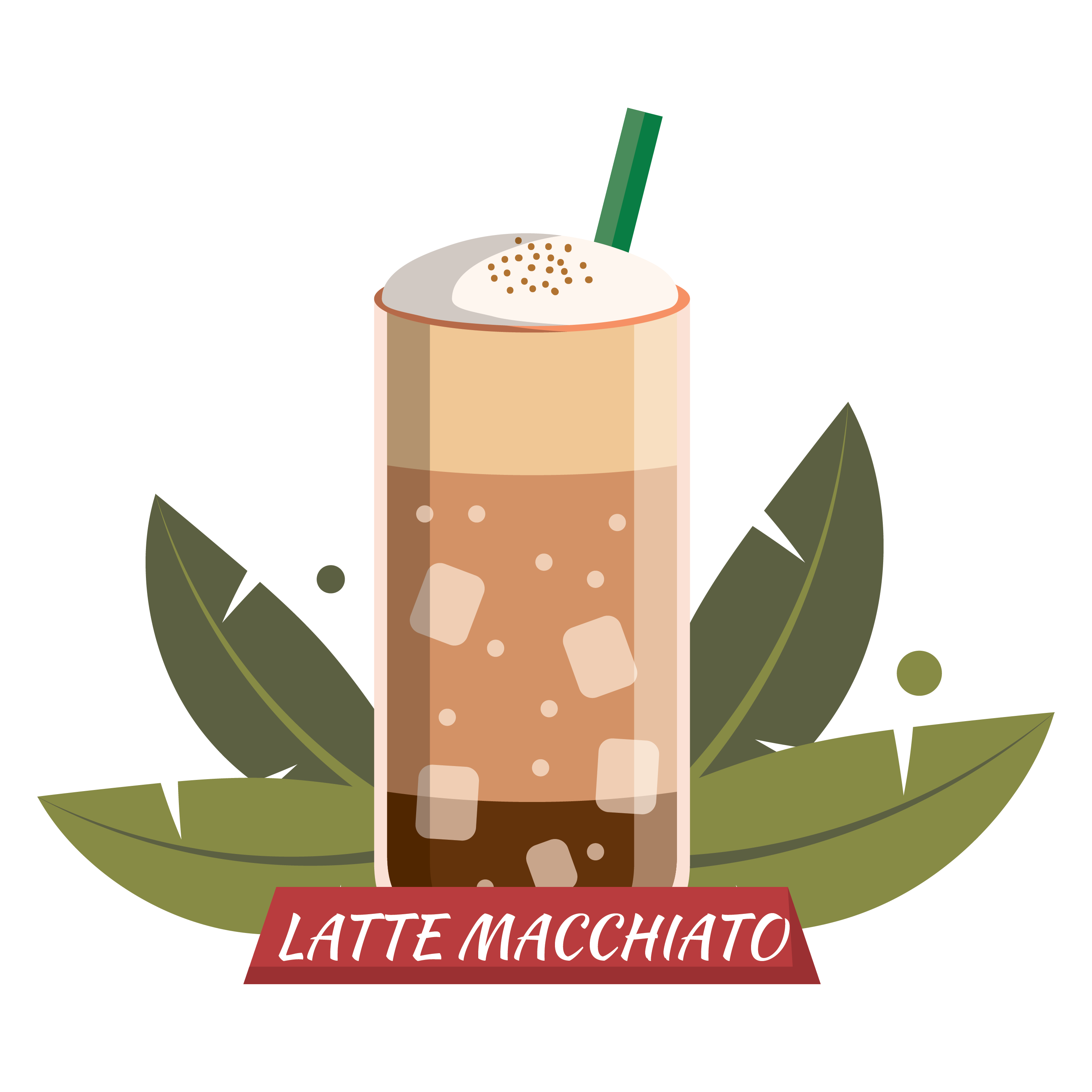 2918x2918 Caffe Latte Free Vector Art