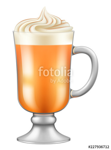 371x500 Pumpkin Latte Vector Illustration Stock Image And Royalty Free