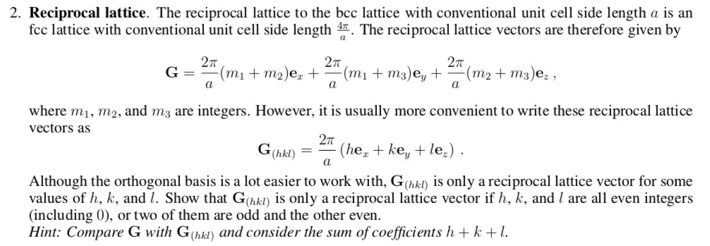Solved Reciprocal Lattice The Reciprocal Lattice To T 1006x349 Solved Reciprocal Lattice The Reciprocal Lattice To T