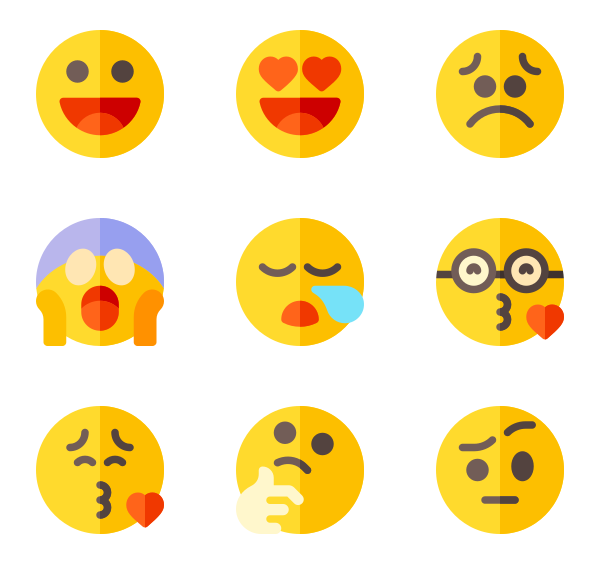600x564 Laughing Emoji Icons