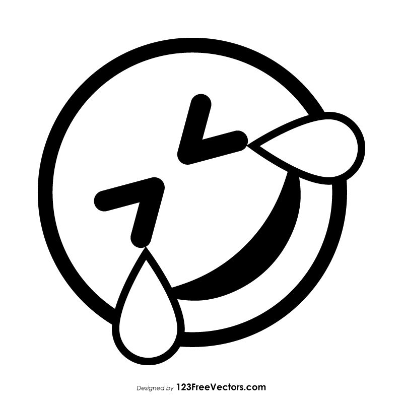 800x800 Rolling On The Floor Laughing Emoji Outline Free Vectors