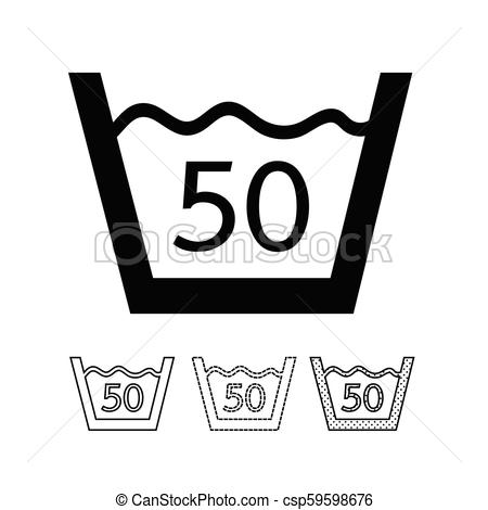 450x470 Laundry Symbol Icon Vector