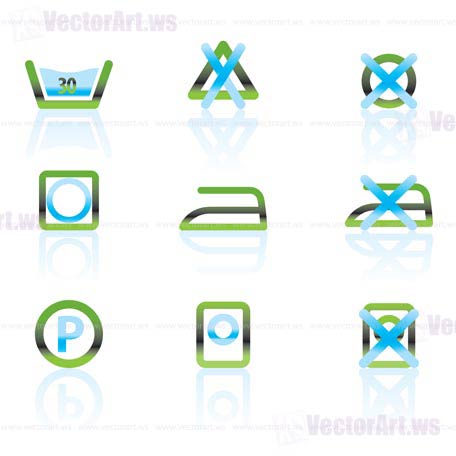 456x456 Laundry Care And Fabric Symbols And Icons