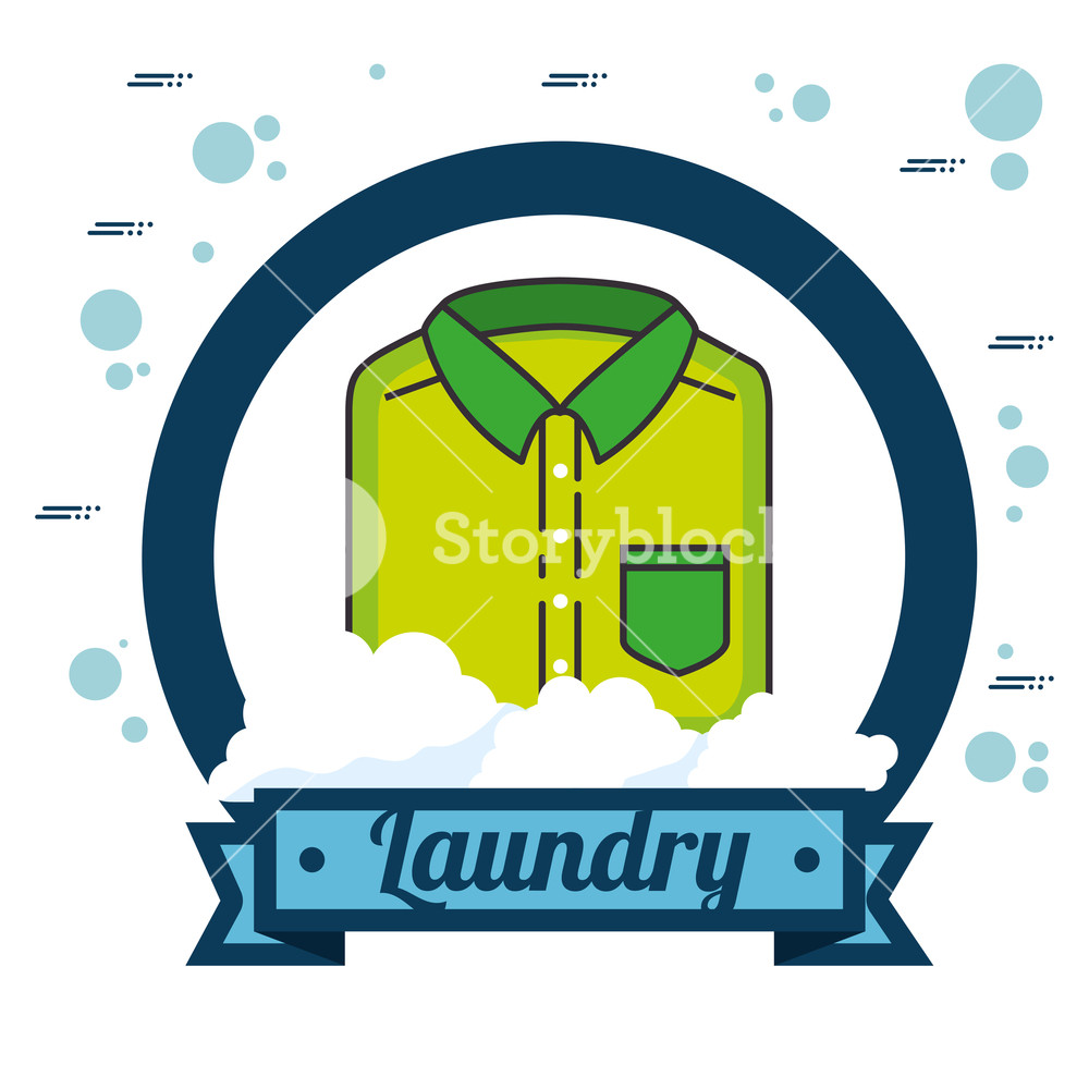 1000x1000 Laundry Logo Emblem Badge Vector Illustration Graphic Design