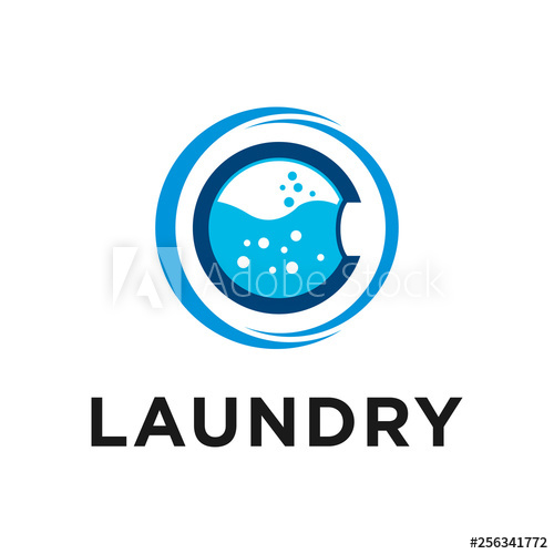 500x500 Laundry Logo Vector Design