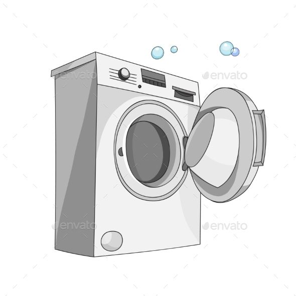 Washing Machine Isolated On White Background Dry Cleaning 590x590 Washing Machine Isolated On White Background Dry Cleaning