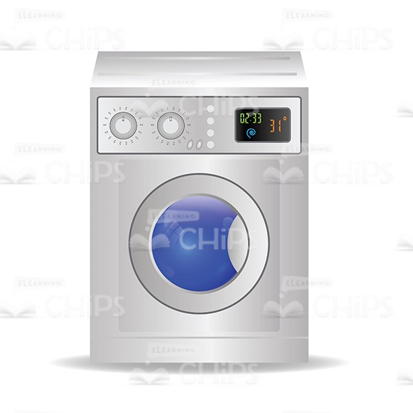 Washing Machine Vector Image 600x600 Washing Machine Vector Image