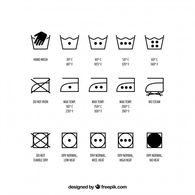 626x626 Washing Symbols Vectors, Photos And Free Download