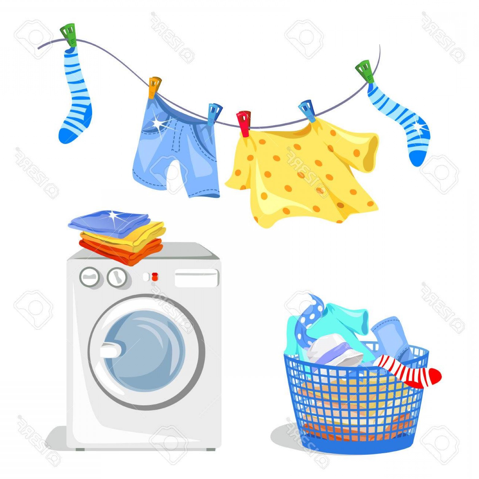 1560x1560 Clothes For Washing Vector Handandbeak