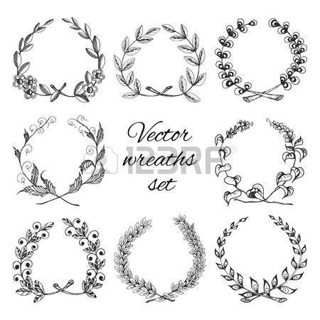 Stock Vector Hillary And Scott How To Draw Hands, Wreath 450x450 Stock Vector Hillary And Scott How To Draw Hands, Wreath
