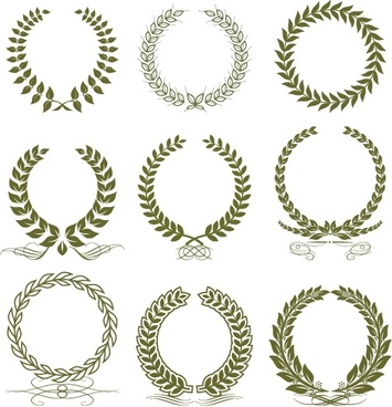 355x368 Laurel Free Vector Download