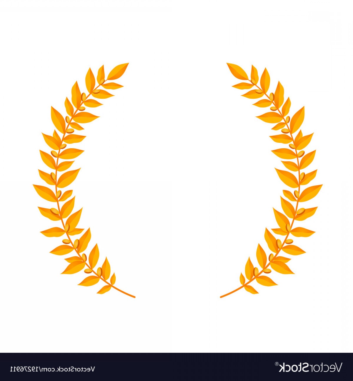 1200x1296 Gold Laurel Wreath Vintage Wreaths Heraldic Vector Soidergi
