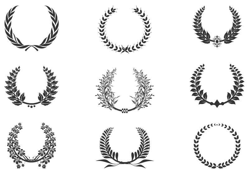 800x560 Laurel Free Vector Art