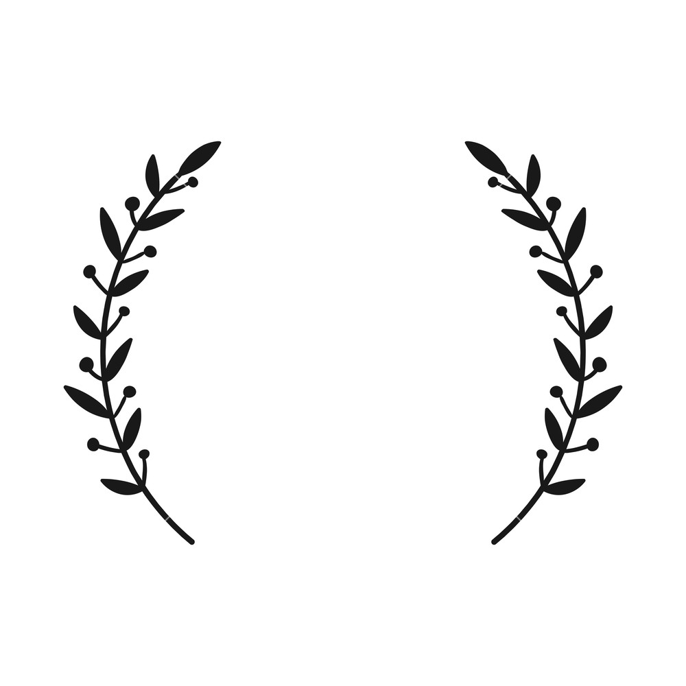 Laurel Wreath Border Clip Art